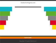 Tablet Screenshot of firstbankofnigeria.com